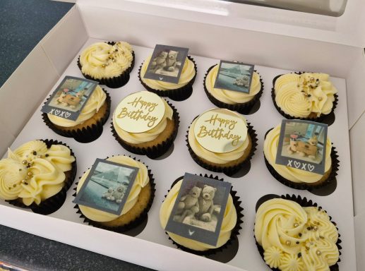 Wafer cake toppers
